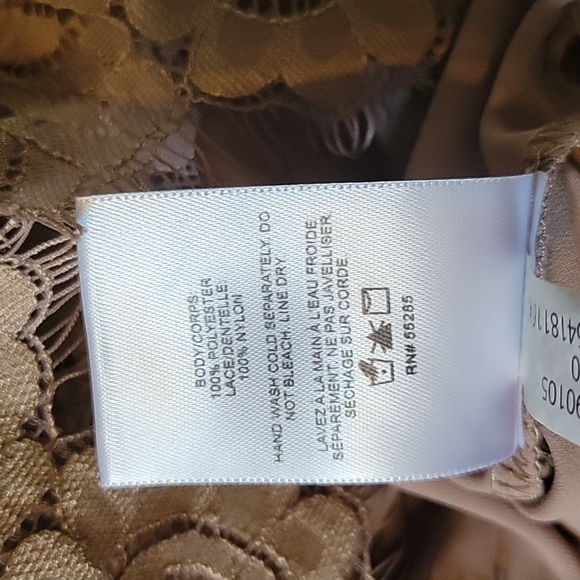 NWOT Express Lace Taupe Tank S - Picture 3 of 4